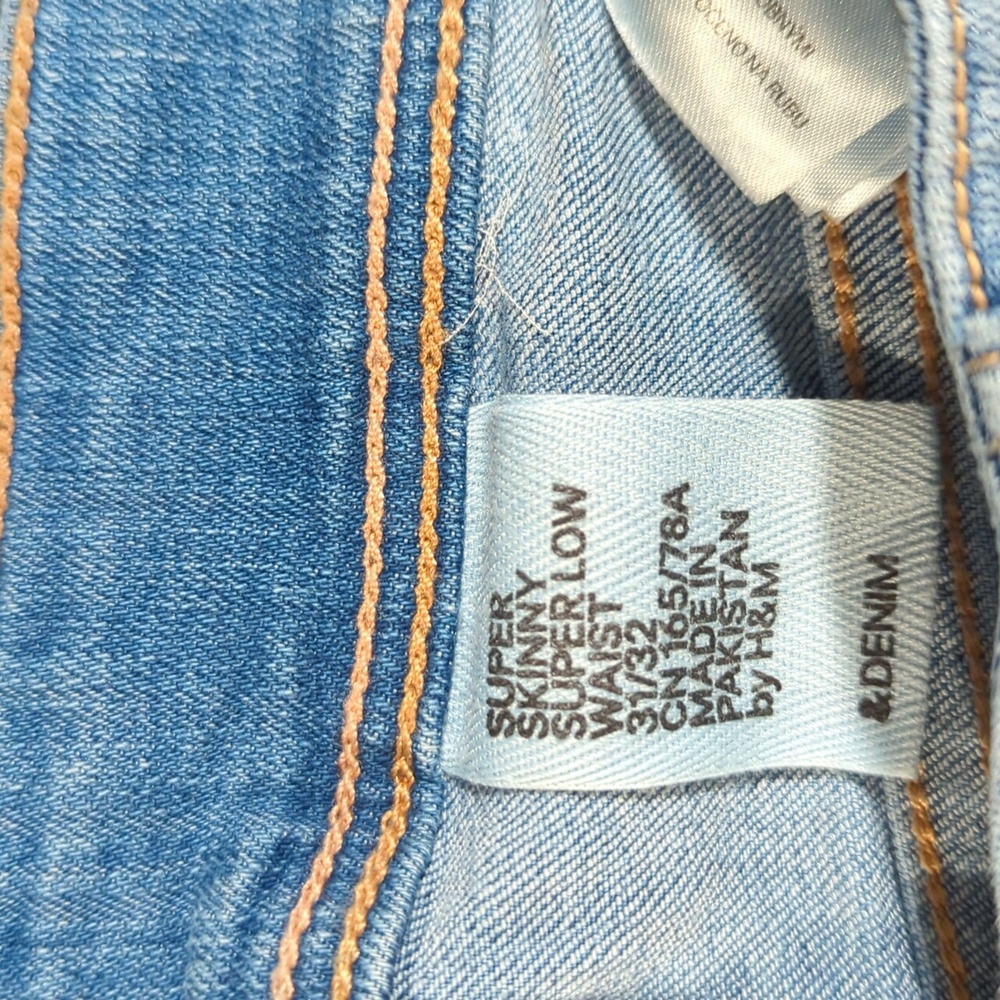 H&M Denim Super Skinny Jeans - Light Blue - Picture 3 of 4